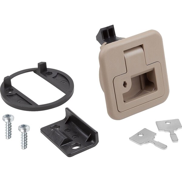 Kipp Snap Lock Fold-Down, Not Lockable, Form:B, S=17-22, H=35, 5, M05X20, Pc/Abs Beige K1651.2017356033 - main